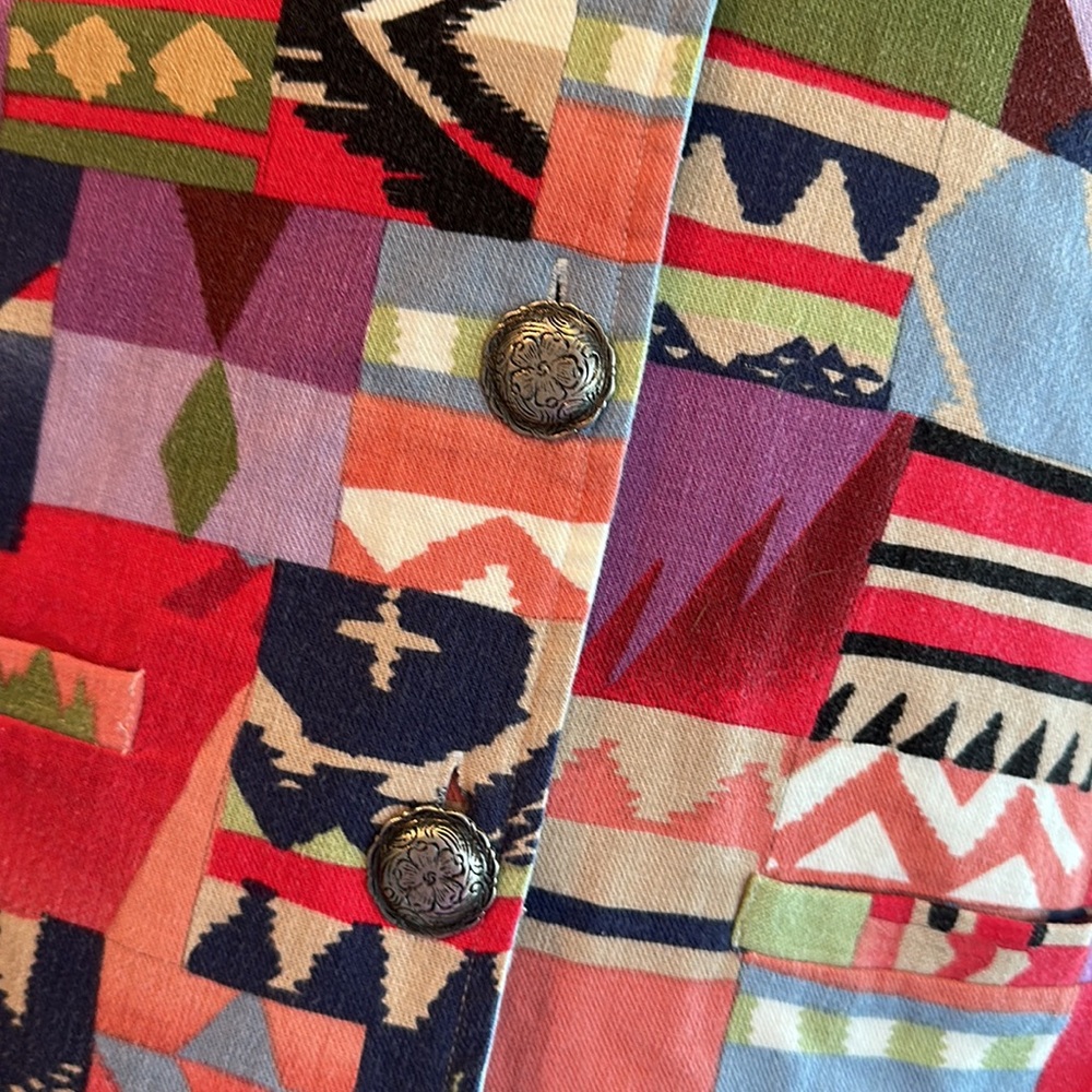 Cambridge Dry Goods Patchwork Vest - image 2